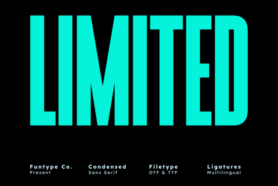 Limited Font